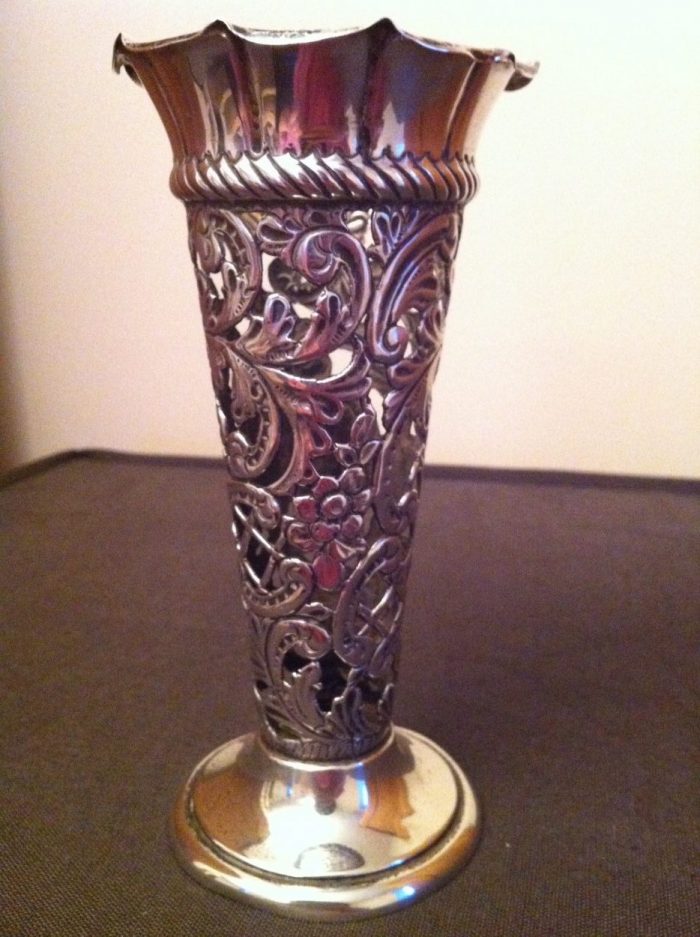 Antique silver vase 1901 Marston and Bayliss