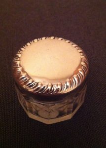 antique-dressing-table-glass-pot-jar-E.S.B.