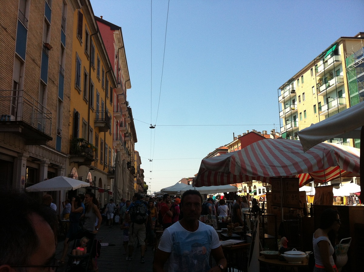 Buzzing Milan market