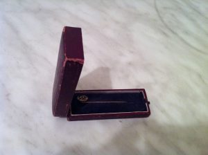 brooch pin and box edwardian