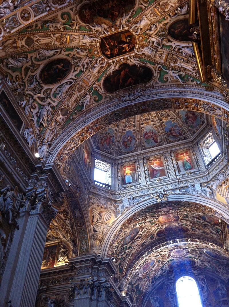Santa Maria Maggiore Bergamo ceiling