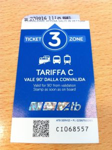 Bus ticket from Bergamo Airport to Bergamo City Centre or the Old Towrn