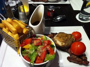 Sirloin steak Hilton Islington