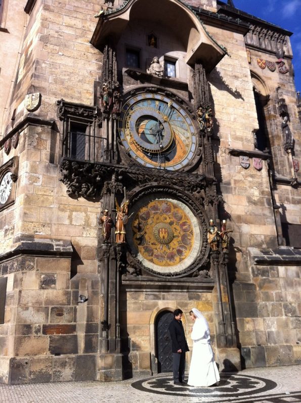 Wedding by the Astronomical Clock