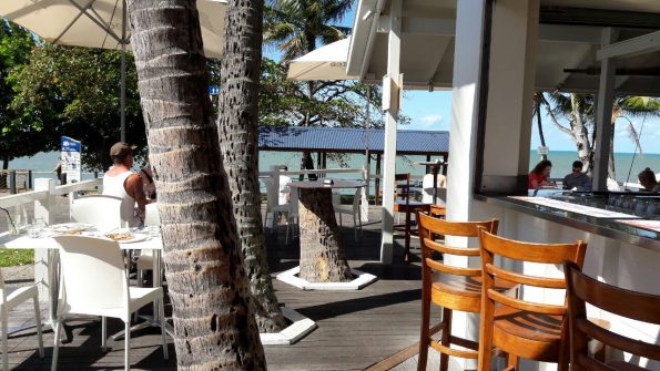 Restaurant with a view at Trinity Beach