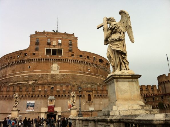 Castle St Angelo with Angel holding cross