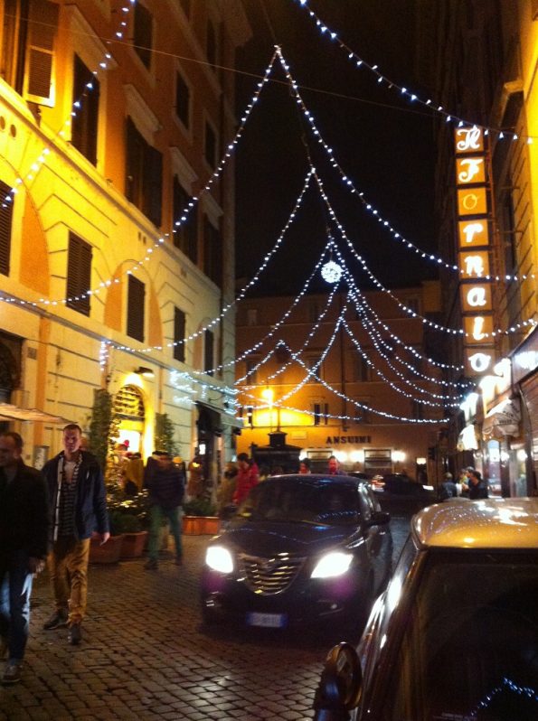 Street near Trevi Fountain