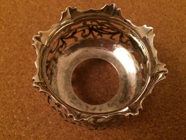 Early Victorian Silver Pot Holder