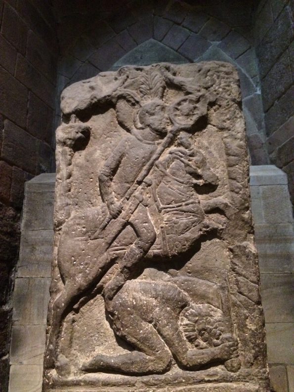 Roman stone at Hexham Abbey