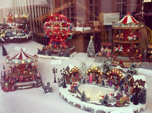 Christmas decorations from a shop in Mainz
