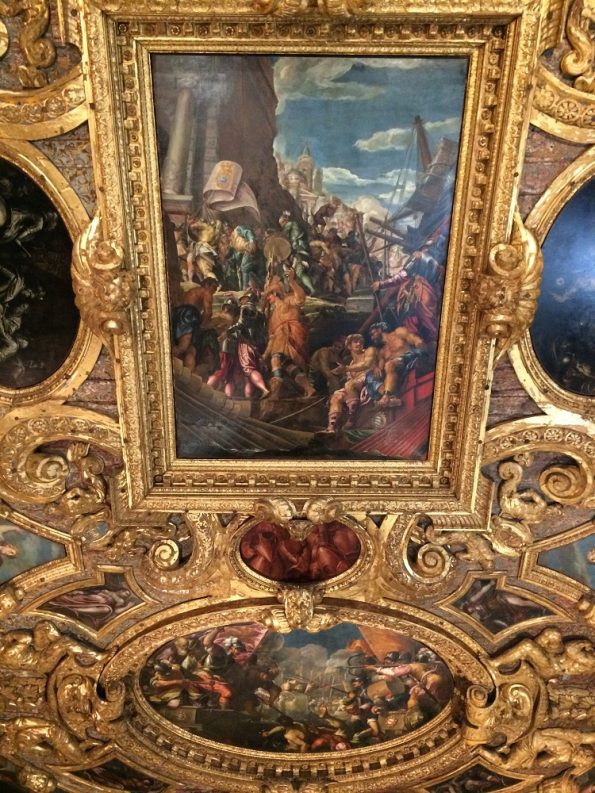 Gilded ceiling at Venetian Duke Palace