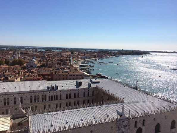 View of Venice Lagoon from the Bell Tower