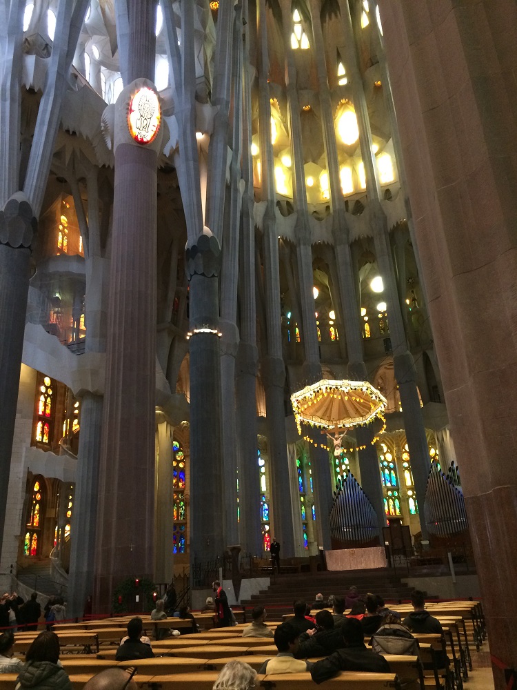 inside the Sagrada Família