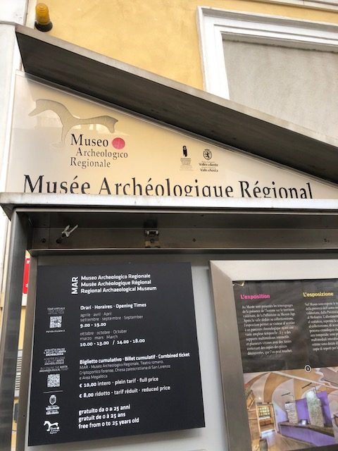 Archaeology Museum in Aosta, Italy