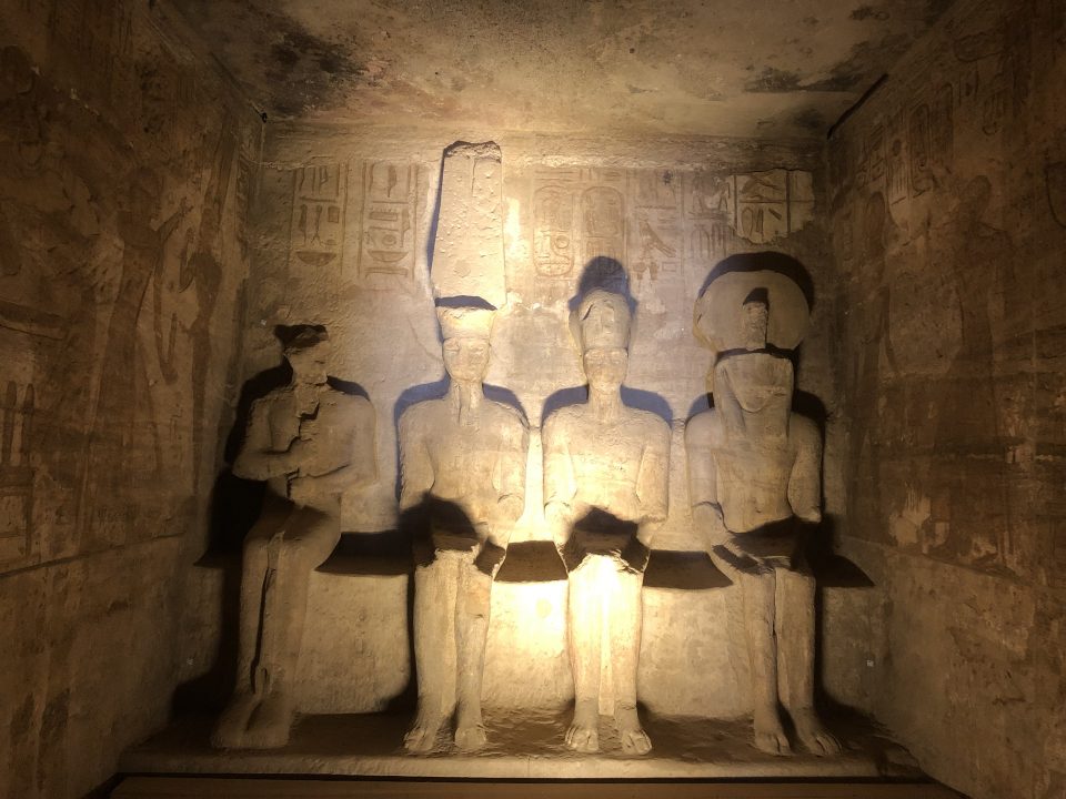 Ramses with Amun-Ra, Ra-Horakhty, and Ptah
