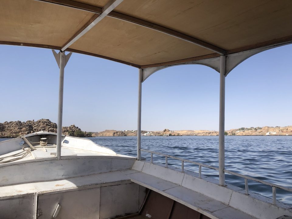 Temple of Philae by boat