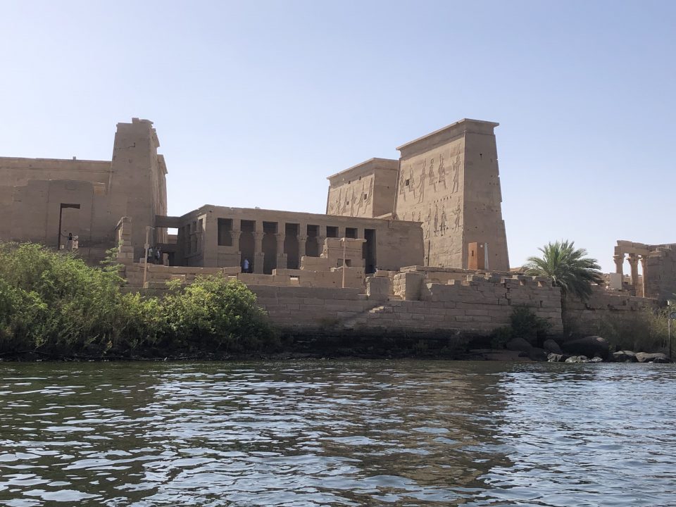 Temple of Philae by boat