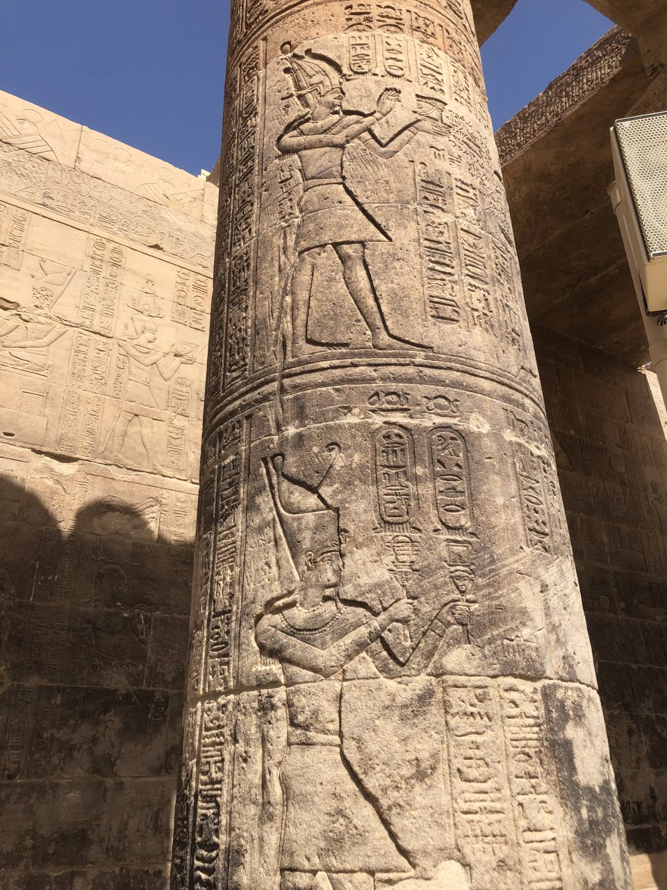 One of Roman Emperor is depicted here, maybe Hadrian?
