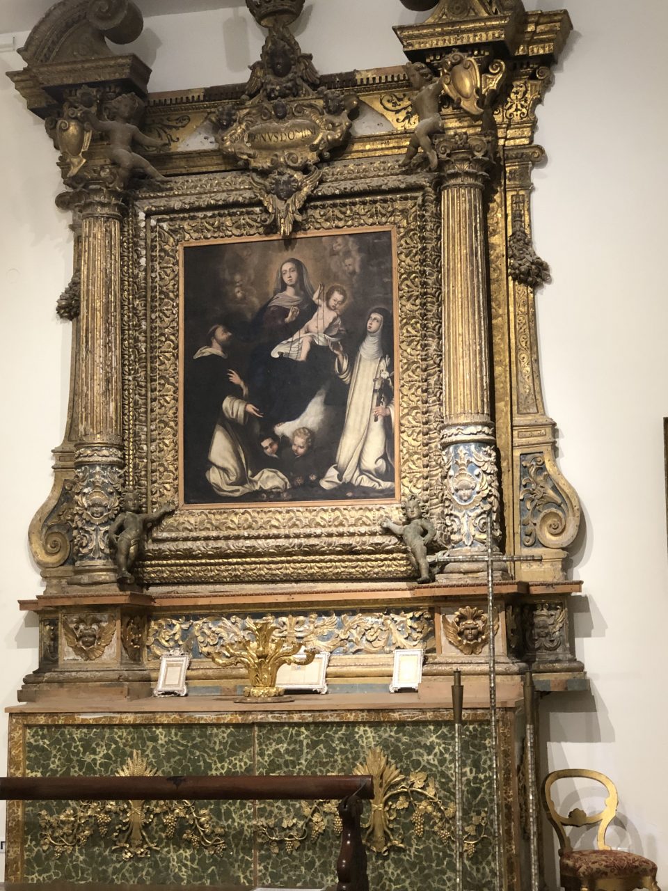 Painting inside Monastery of Santa Caterina d'Alessandria