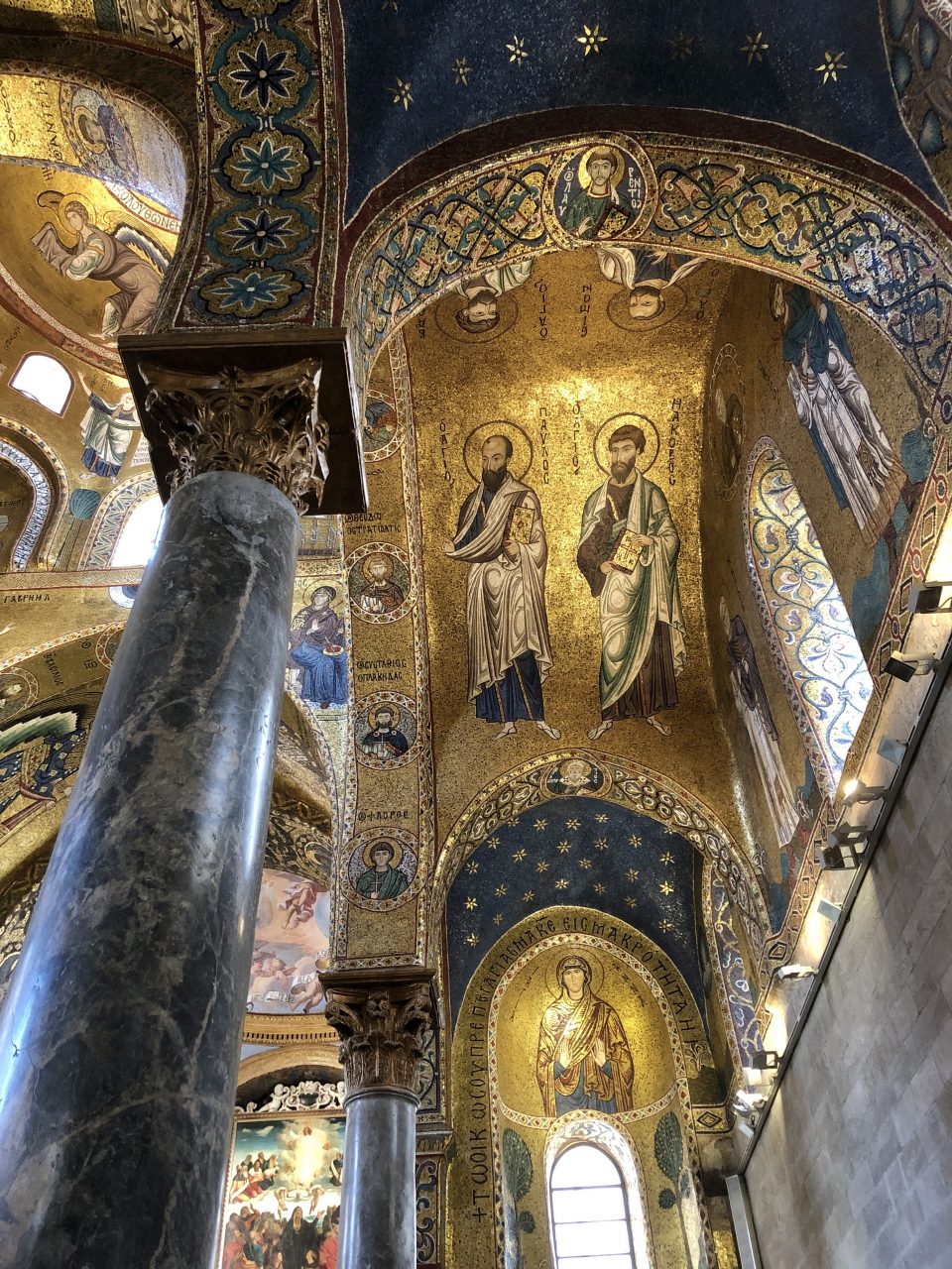 Saints mosaic at Martorana Church