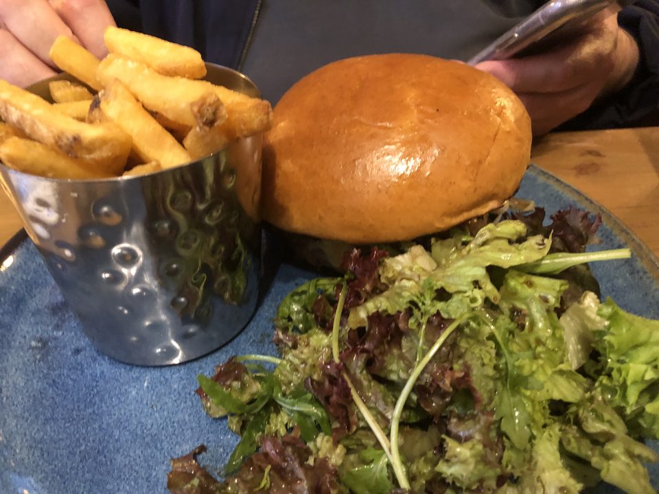 Beef burger from the Heart of Northumberland
