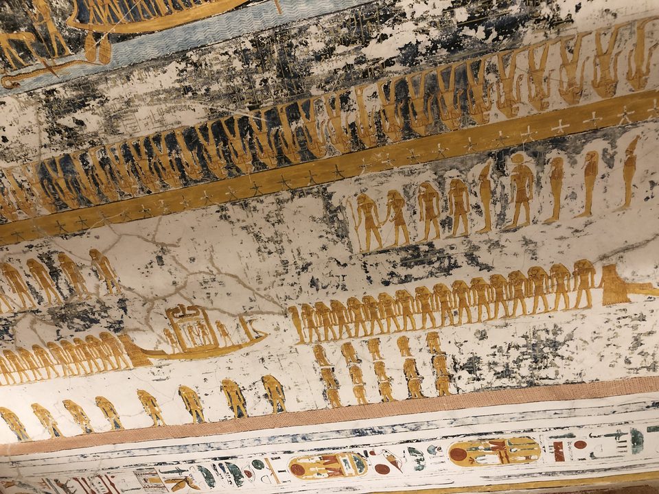 ceiling at Ramesses V/VI tomb