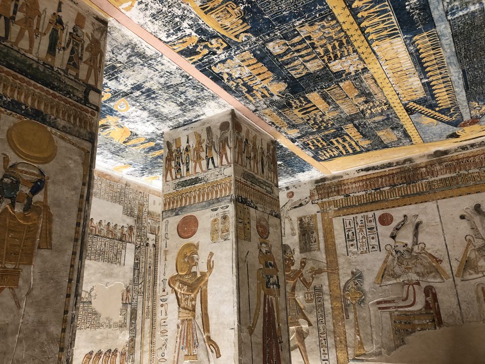 Beautiful decoration of Ramesses V/VI tomb