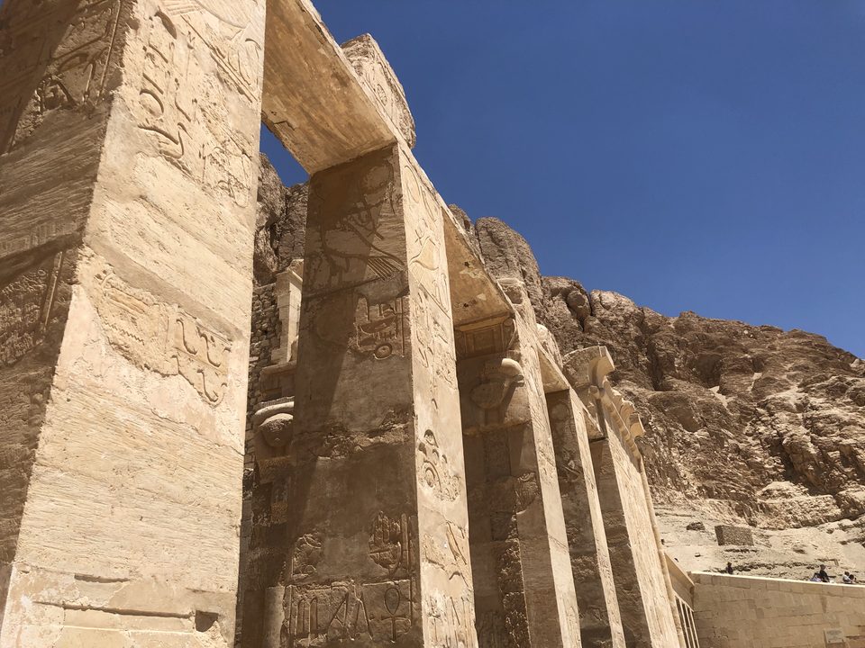 Grand pillars at Hatshepsut's temple